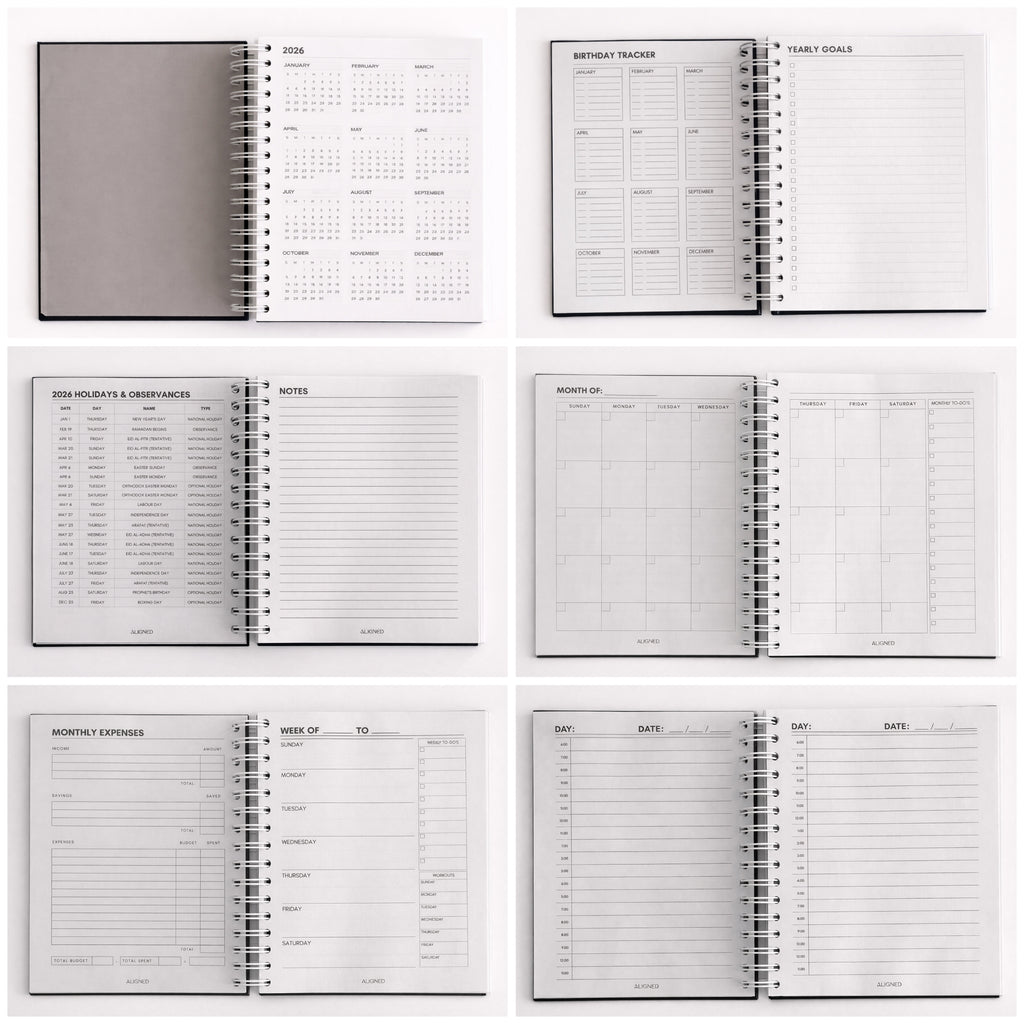 Olive Green Undated Planner