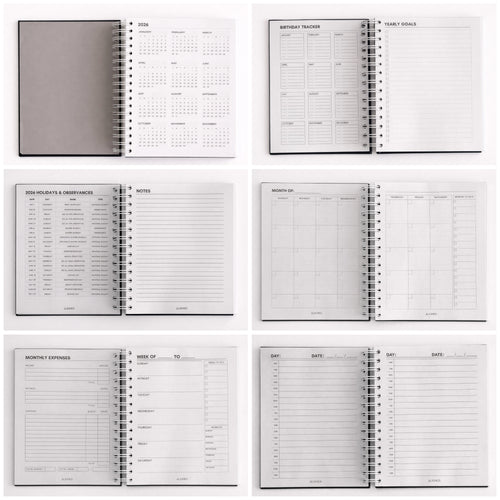 Burgundy Undated Planner