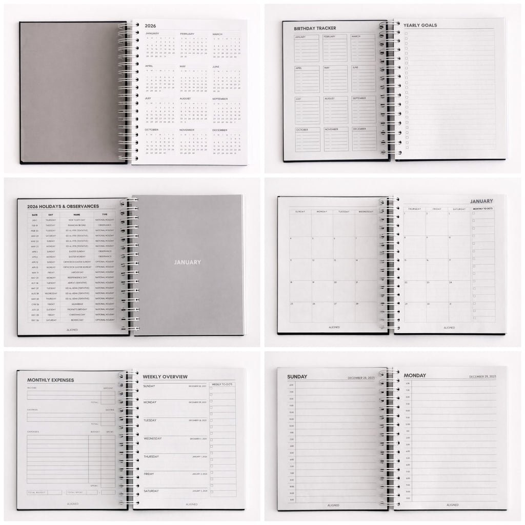 Olive Green Dated Planner